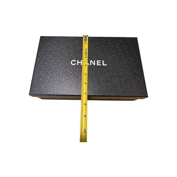 Authentic Chanel Small Medium Shoe Box Storage Gift Set Tissue Paper 11.75x7x4 - Picture 9 of 11